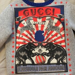 Boys 4T Gucci Circus Print Sweater